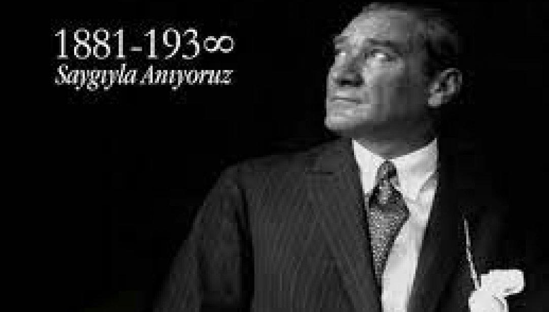 10 Kasım Atatürk' ü Anma Programı